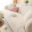 Beige sofa cover — Textured Bobble Sofa Cover with Scalloped Edges