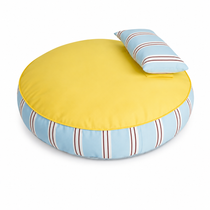 Striped Dog Bed with Removable Support Pillow – detail view 17