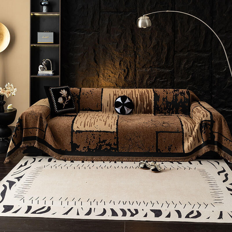 Vintage Chenille Anti-Scratch Sofa Protector Couch Cover gsft-9135
