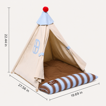All-Season Pet Tent Bed with Detachable Cushion – detail view 15
