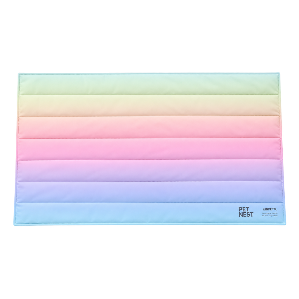 Foldable Rainbow Cooling Gel Mat for Dogs and Cats – detail view 15