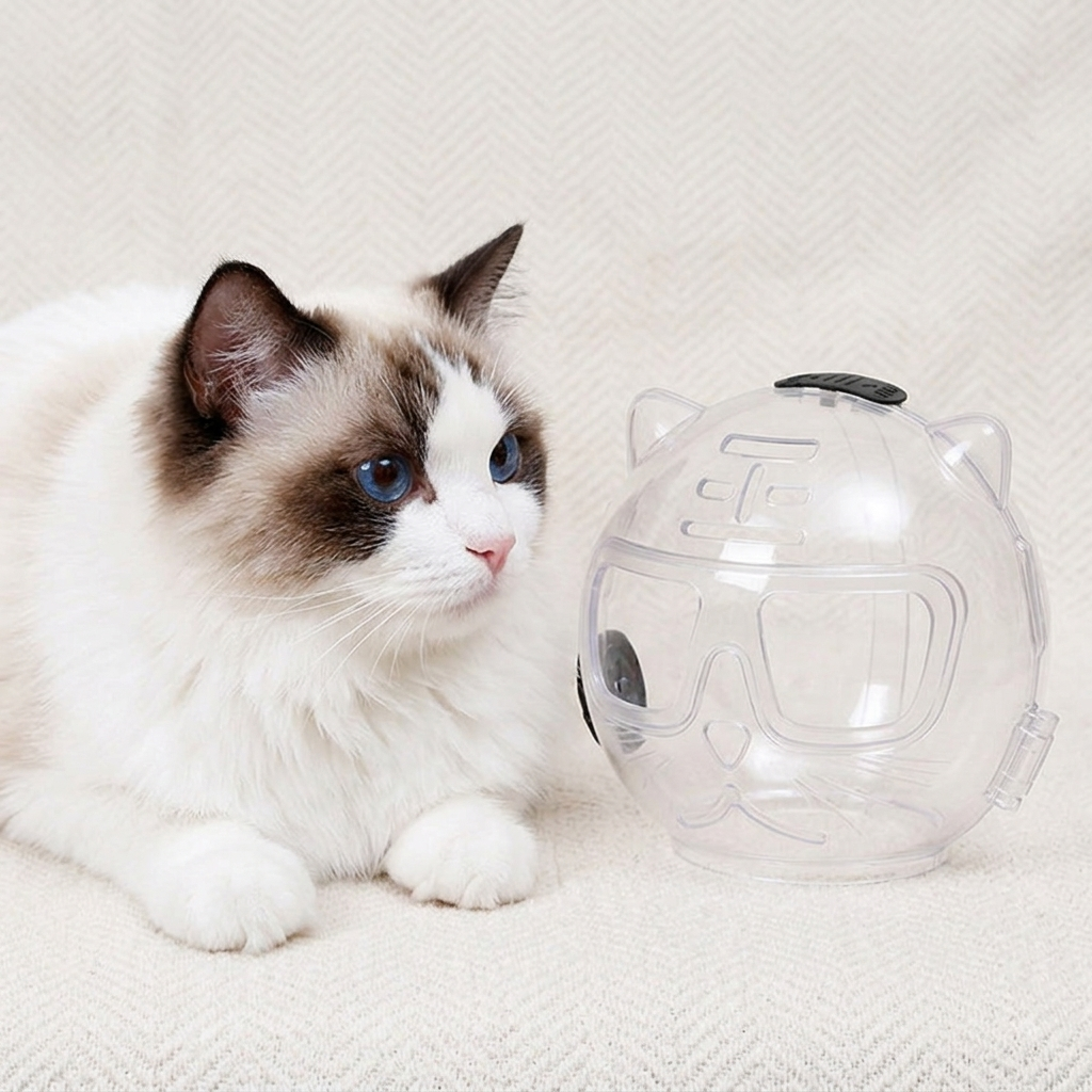 Ventilated Clear Cat Grooming Hood Main image