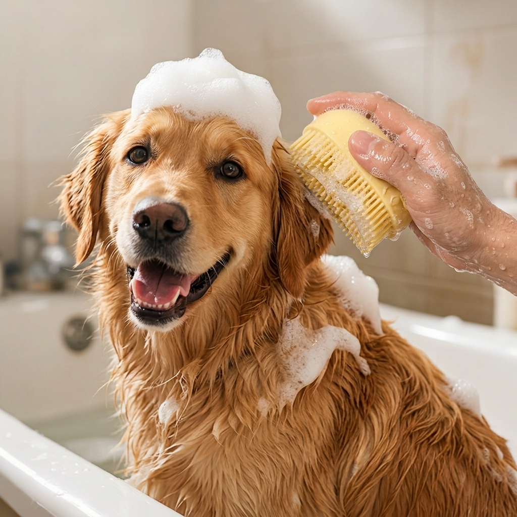 Silicone Shampoo Dispensing Pet Bath Brush