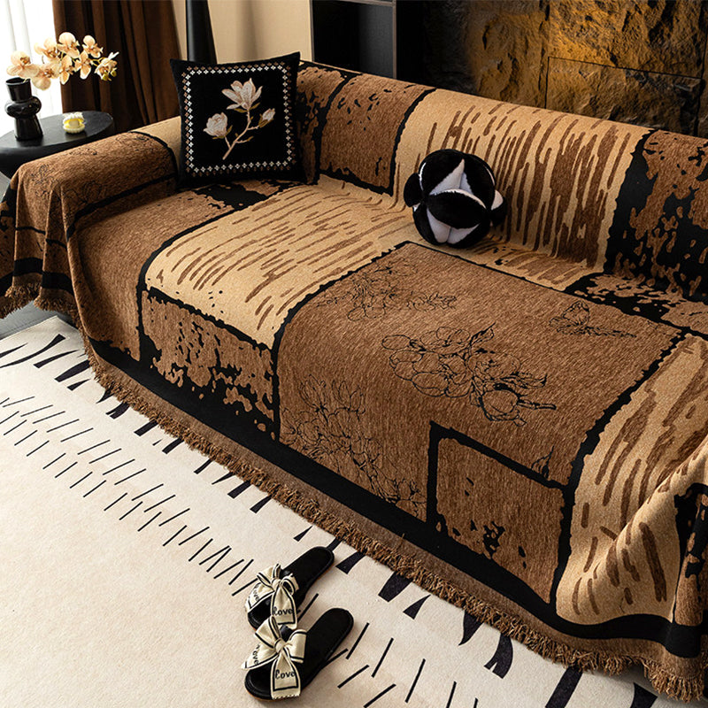 Vintage Chenille Anti-Scratch Sofa Protector Couch Cover gsft-9135