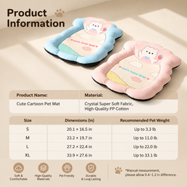 Flower-Shaped Bolster Pet Bed with Washable Base