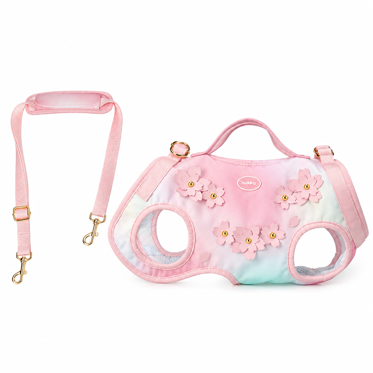 Cherry Blossom Wearable Dog Carrier Harness with Shoulder Strap