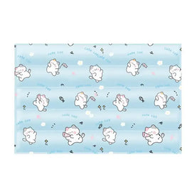 Blue cooling gel pet mat