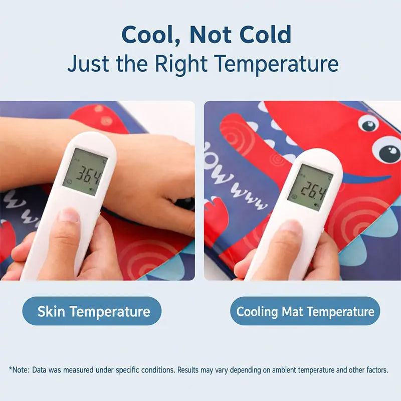 Cooling mat temperature comparison