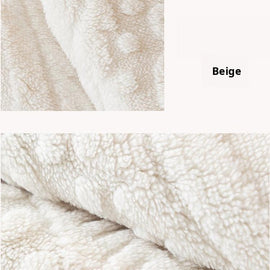Embossed Geometric Plush Sofa Cover — fabric and styling detail