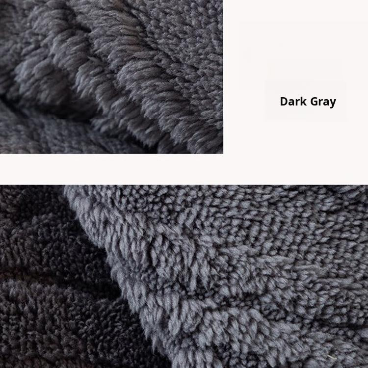 Embossed Geometric Plush Sofa Cover — fabric and styling detail