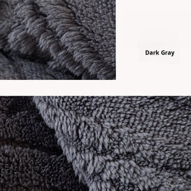 Embossed Geometric Plush Sofa Cover — fabric and styling detail