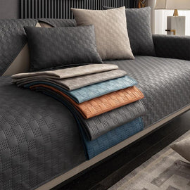 Textured Water-Resistant Sofa Cover shown on a sofa