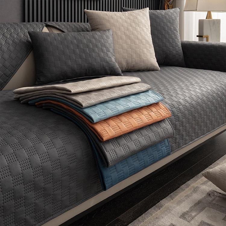 Textured Water-Resistant Sofa Cover shown on a sofa