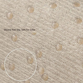 Textured Water-Resistant Sofa Cover — fabric and styling detail