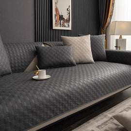 Dark Gray sofa cover — Textured Water-Resistant Sofa Cover