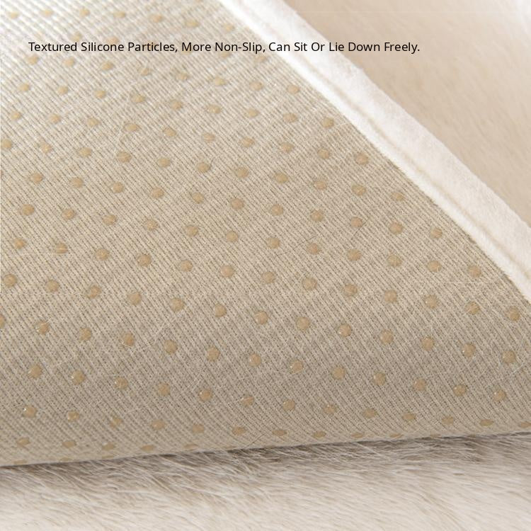 Soft Faux Fur Sofa Cover — fabric and styling detail