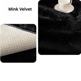 Soft Faux Fur Sofa Cover — fabric and styling detail