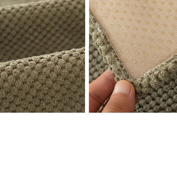 Textured Bobble Sofa Cover with Scalloped Edges — fabric and styling detail