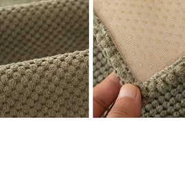 Textured Bobble Sofa Cover with Scalloped Edges — fabric and styling detail