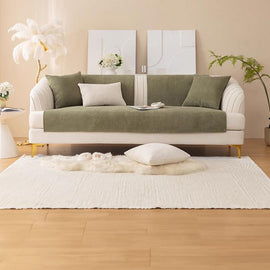 Textured Bobble Sofa Cover with Scalloped Edges — detail 33 1 product detail