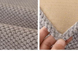 Textured Bobble Sofa Cover with Scalloped Edges — fabric and styling detail
