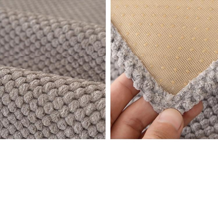 Textured Bobble Sofa Cover with Scalloped Edges — fabric and styling detail