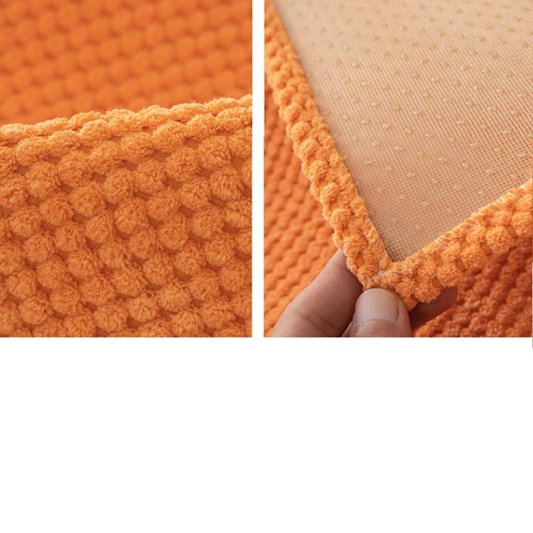 Textured Bobble Sofa Cover with Scalloped Edges — fabric and styling detail