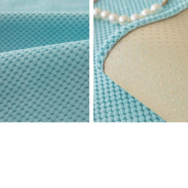 Textured Bobble Sofa Cover with Scalloped Edges — fabric and styling detail