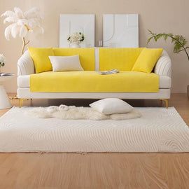 Textured Bobble Sofa Cover with Scalloped Edges — detail 45 1 product detail