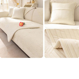 Textured Flannel Sofa Cover — detail 11 2 product detail