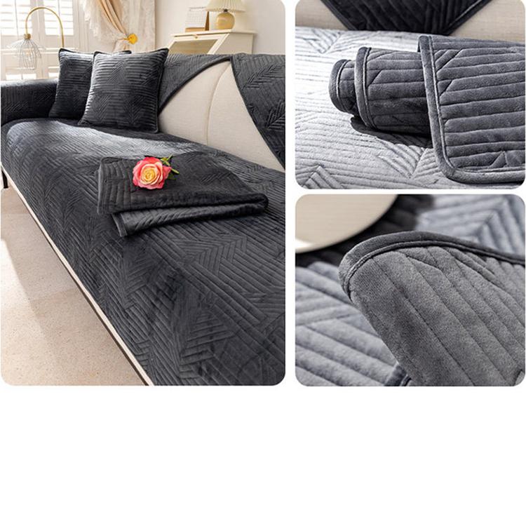 Textured Flannel Sofa Cover — detail 12 2 product detail