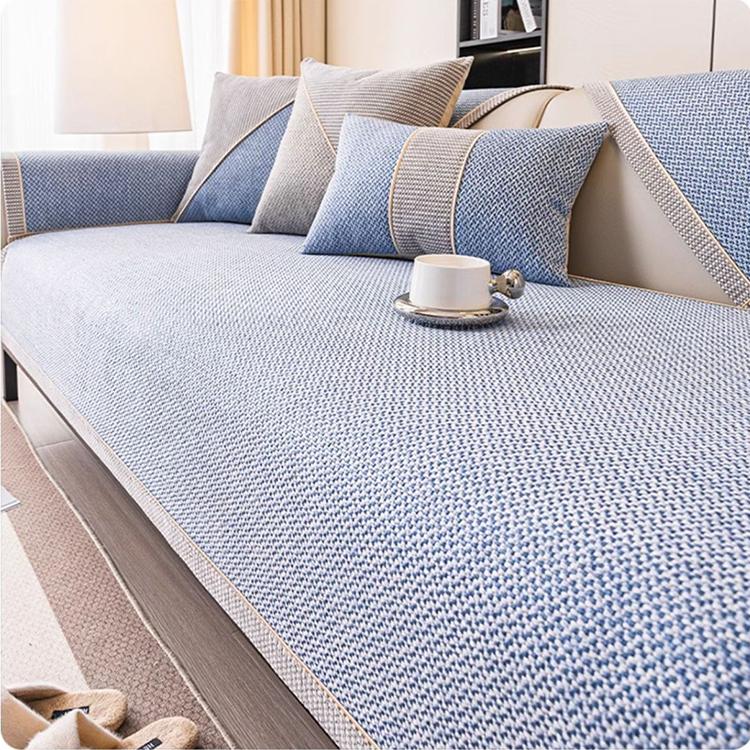 Linen-Look Sofa Cover with Contrast Edging — detail 33 1 product detail