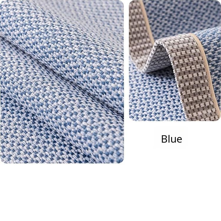 Linen-Look Sofa Cover with Contrast Edging — fabric and styling detail