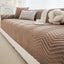  Dark Brown couch cover — Cozy Herringbone Chenille Non-Slip Couch Cover