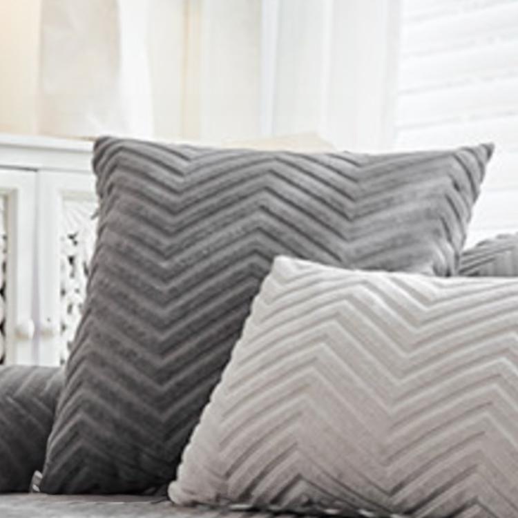  Dark Gray pillow cover — Cozy Herringbone Chenille Non-Slip Couch Cover