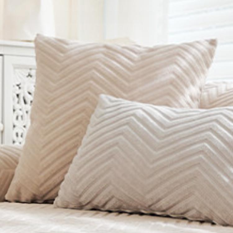  Light Brown pillow cover — Cozy Herringbone Chenille Non-Slip Couch Cover