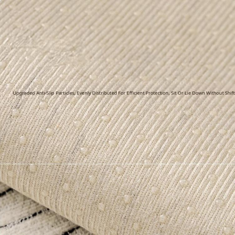 Soft Textured Chenille Contrast-Trim Non-Slip Couch Cover — fabric, design and styling detail 17