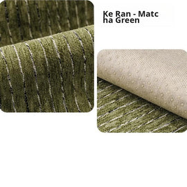Soft Textured Chenille Contrast-Trim Non-Slip Couch Cover — fabric, design and styling detail 31