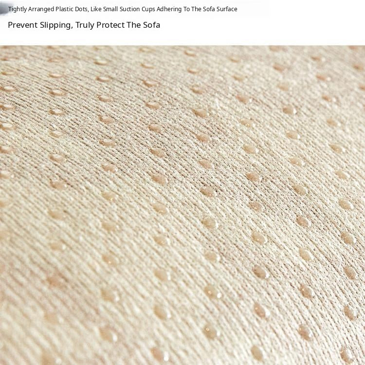 Speckled & Marbled Chenille Non-Slip Couch Cover — fabric, design and styling detail 14