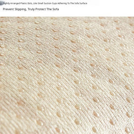 Speckled & Marbled Chenille Non-Slip Couch Cover — fabric, design and styling detail 14