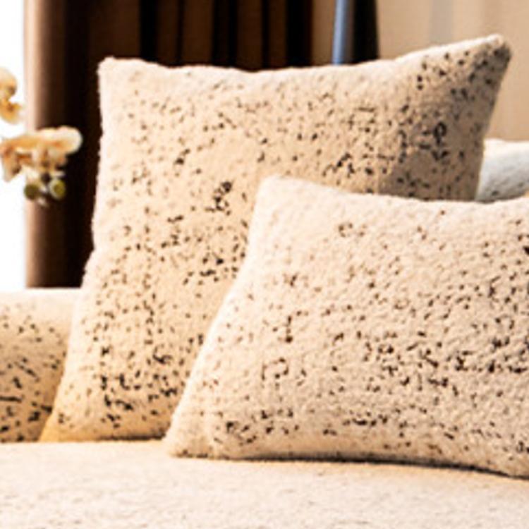 Speckled Black pillow cover — Speckled & Marbled Chenille Non-Slip Couch Cover