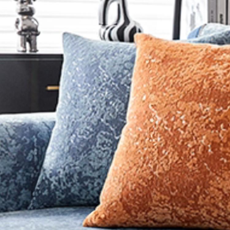 Marbled Blue pillow cover — Speckled & Marbled Chenille Non-Slip Couch Cover