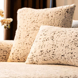 Speckled Light Brown pillow cover — Speckled & Marbled Chenille Non-Slip Couch Cover
