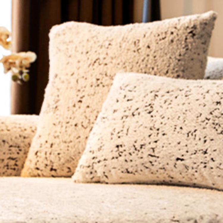 Speckled Light Brown pillow cover — Speckled & Marbled Chenille Non-Slip Couch Cover