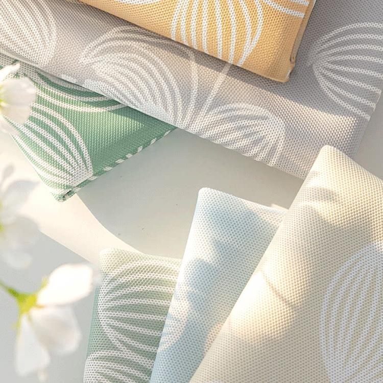 Cooling Floral Ice Silk Couch Cover — fabric, design and styling detail 11