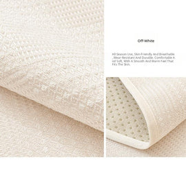 Chenille Non-Slip Recliner Cover with Adjustable Strap — fabric, design and styling detail 18-2