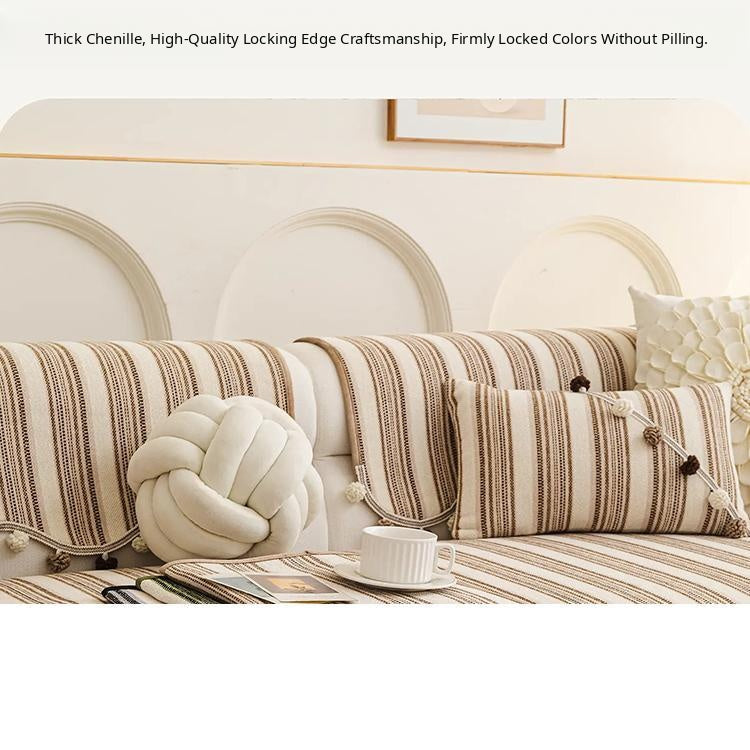 Coordinating striped pillow covers — gsft-9056