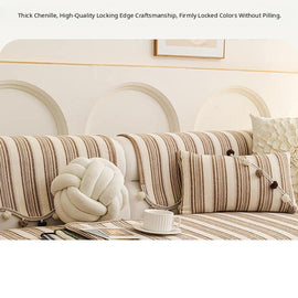 Coordinating striped pillow covers — gsft-9056