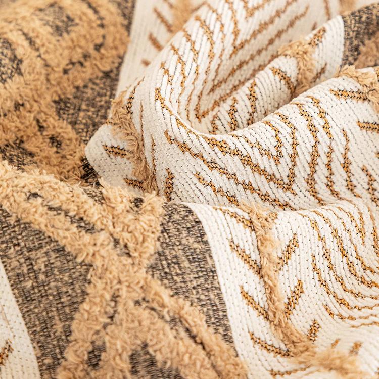 Herringbone and woven stripe pattern close-up — gsft-9059