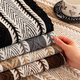 Four herringbone stripe chenille colorways — gsft-9059